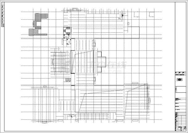 上海某商业街1.2万平米2层框架结构商务会所全套给排水设计CAD图纸-图一