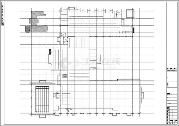 上海某商业街1.2万平米2层框架结构商务会所全套给排水设计CAD图纸-图二