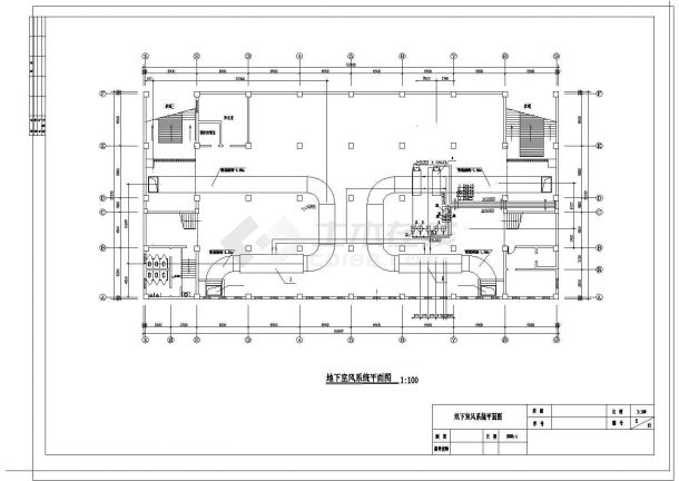 四层小型商场空调系统设计施工CAD图纸-图一