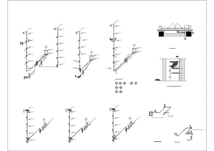 5+1层砖混结构住宅楼全套给排水设计CAD图纸（四套方案）_图1