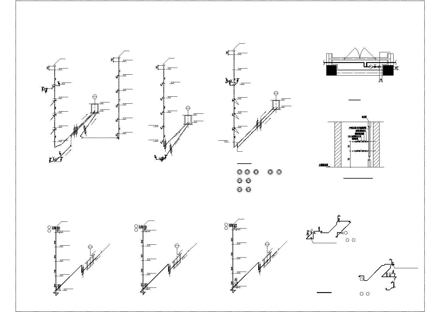 5+1层砖混结构住宅楼全套给排水设计CAD图纸（四套方案）