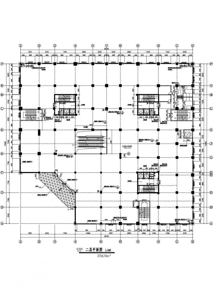 某五层商场建筑设计详细施工图_图1