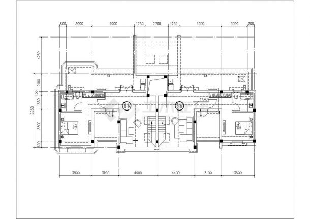 金地宝山洋房户型图设计CAD-图一
