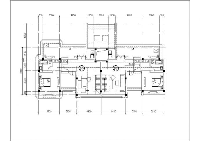 金地宝山洋房户型图设计CAD_图1