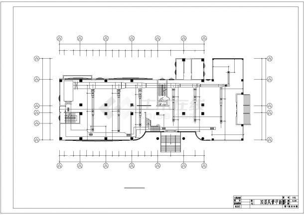 [河南]多层商场空调制冷系统设计施工图（标注明细）-图一