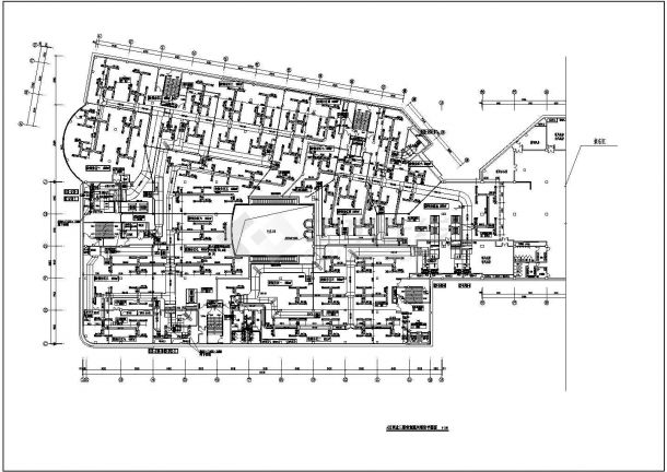 四层商场购物中心空调通风排烟系统设计cad施工图（甲级设计院设计）-图二