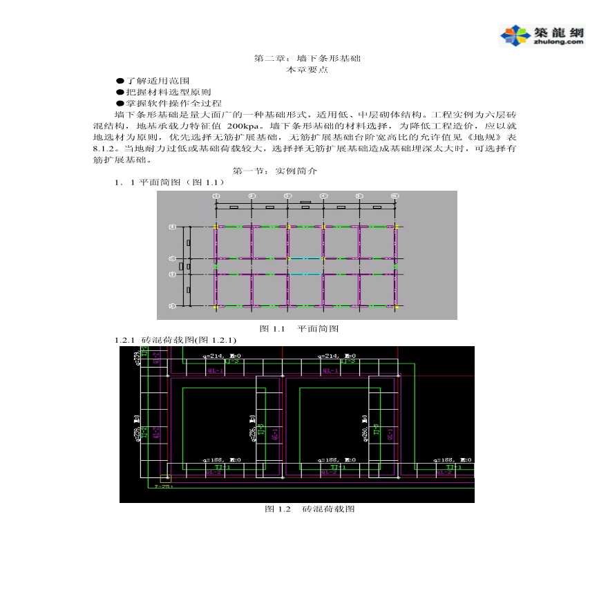 PKPM应用实例之墙下条形基础-图一