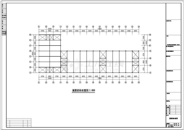 厂房设计_康利石材公司钢结构厂房工程CAD施工图-图二