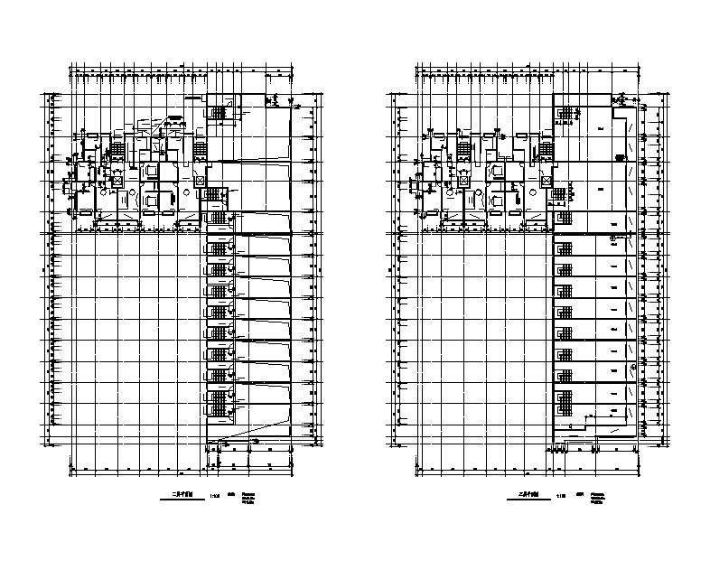 三套小高层宿舍楼建筑设计施工cad图纸（含说明）