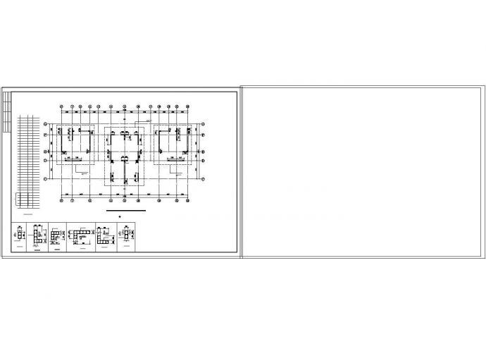 某地区抗震二级高层剪力墙cad结构施工图纸_图1