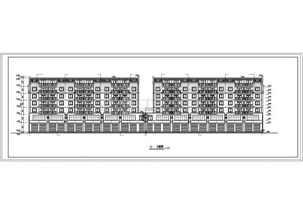 某拆迁安置住宅楼整套建筑施工图-图一