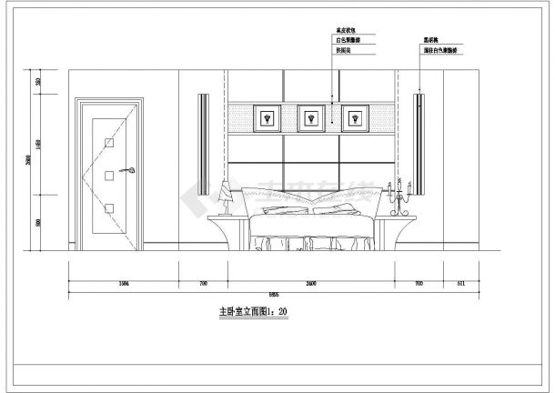 成都市滨江西路某小区高档别墅天气装修设计CAD图纸-图一