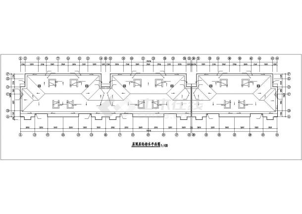 宜昌市岚荷花园小区6层混合结构民居住宅楼建筑设计CAD图纸（含夹层）-图二