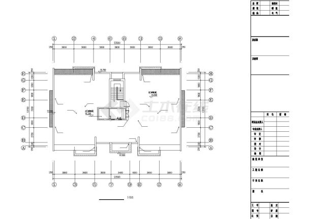 乌鲁木齐市某小区五层砖混结构住宅楼平面给排水设计CAD图纸-图一