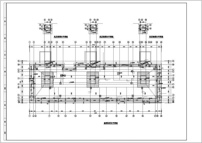 3500平米五层砖混结构住宅楼平面给排水设计CAD图纸（含地下2层）_图1