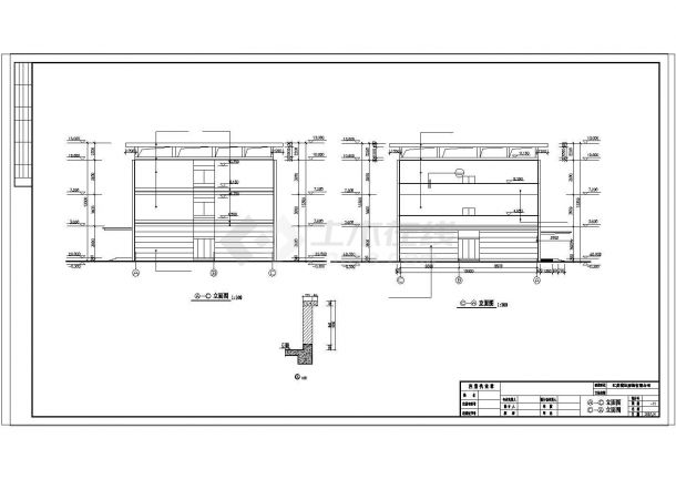 某工厂车间平面建筑设计施工cad图纸-图二