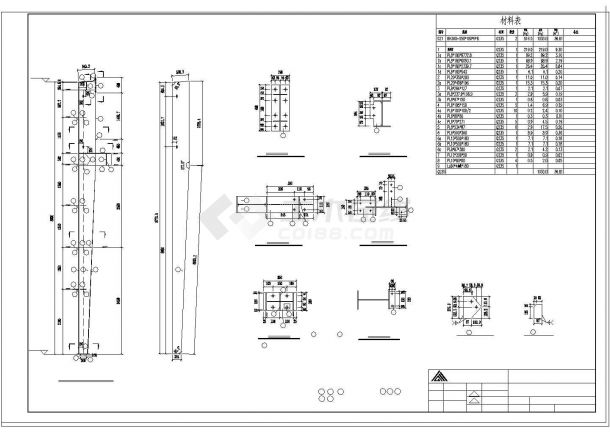 厂房设计_某公司机械钢结构厂房工程设计CAD施工图纸-图二
