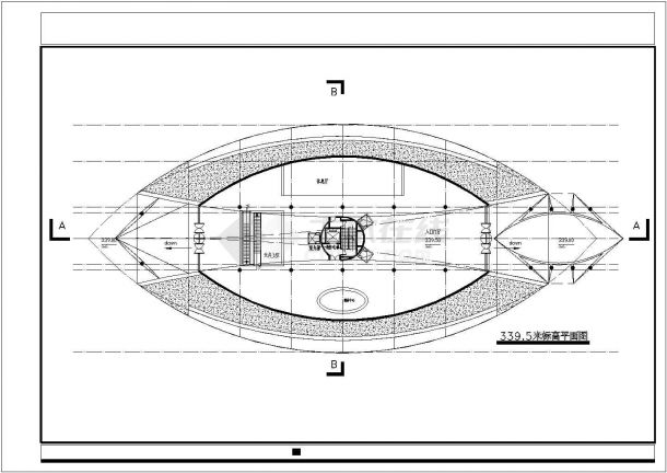 旅游观光塔结构设计施工CAD图-图二