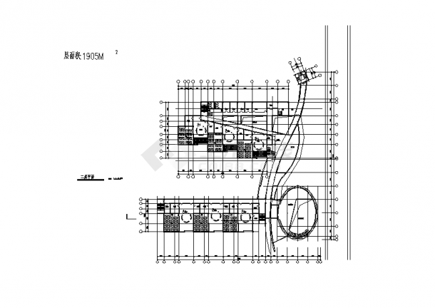 杭州三套幼儿园教学楼建筑设计施工cad图纸（含说明）-图二