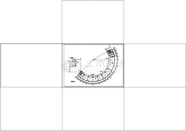 某学校食堂建筑设计cad方案图纸-图一