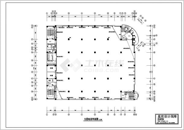 某商场电气施工cad图纸-图一