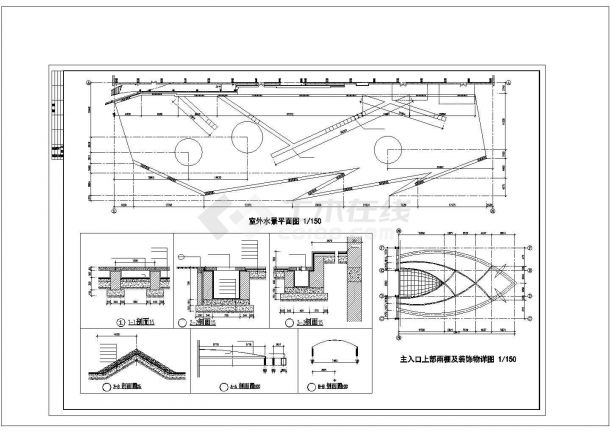 某地区会所建设CAD规划图-图一