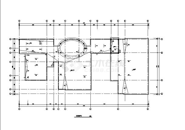 哈尔滨二套幼儿园教学楼建筑设计施工cad图纸（含说明）-图一