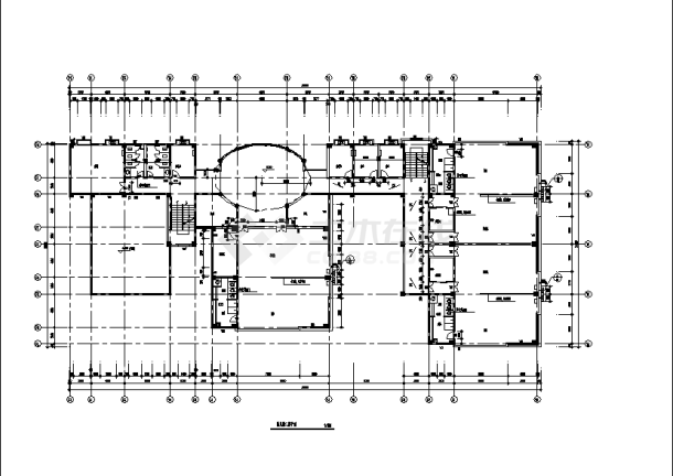 哈尔滨二套幼儿园教学楼建筑设计施工cad图纸（含说明）-图二