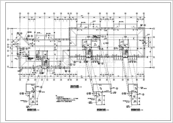 青岛某高层电梯住宅楼建筑工程设计cad图纸（含设计说明）-图二
