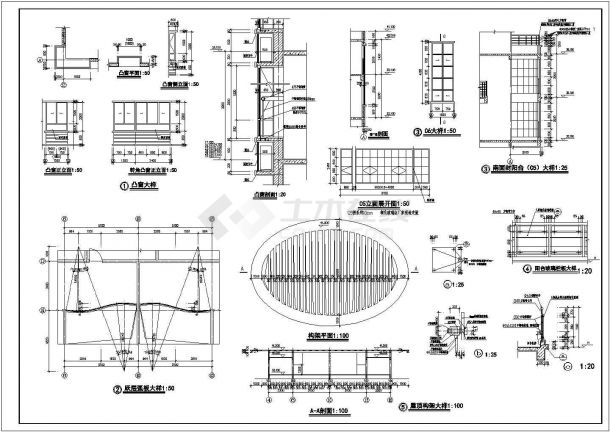 某小区高层框架结构抗震六级住宅楼工程设计cad图纸（含建筑设计说明）-图一