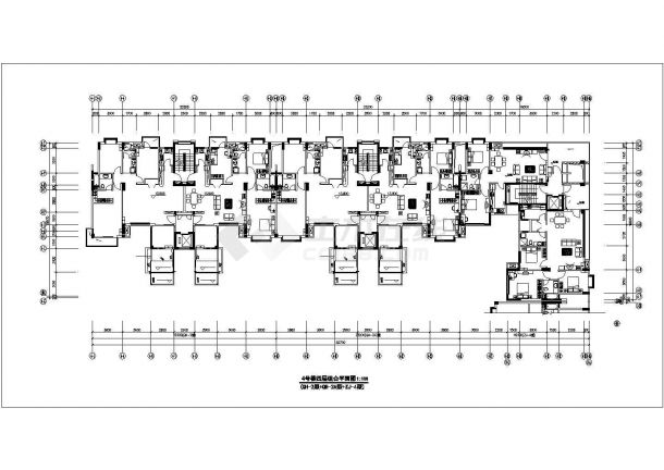 万科某地区高层住宅楼整套建筑设计cad施工图纸-图一