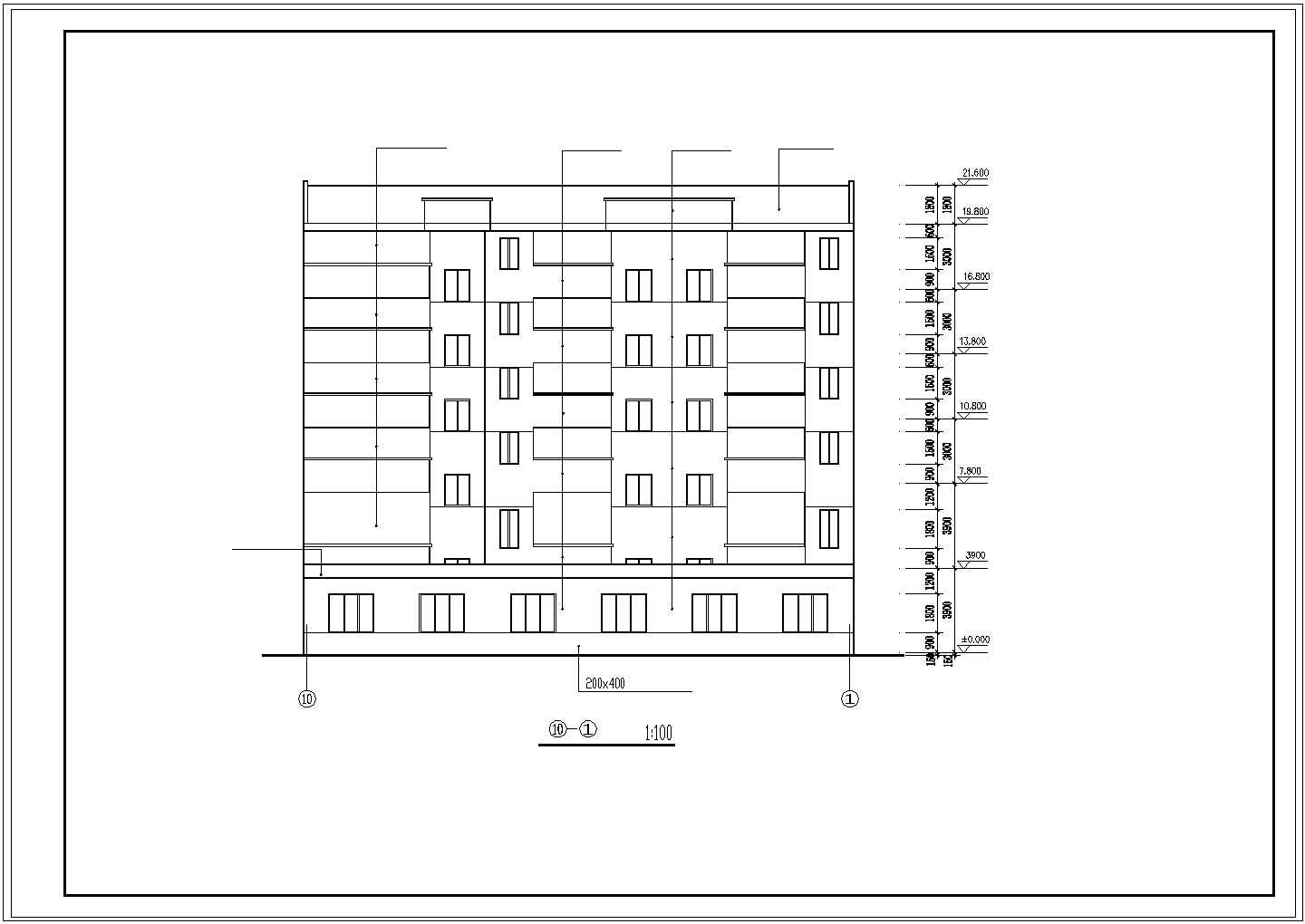 一套完整的住宅楼建筑设计施工cad图纸