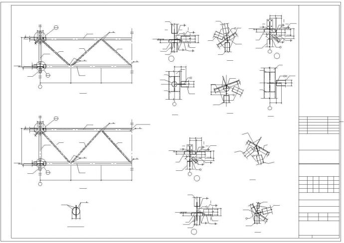 35m结构式门式钢结构工程CAD施工图纸_图1