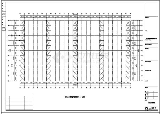 175米x96米.河南郑州钢结构工厂工程CAD施工图-图一