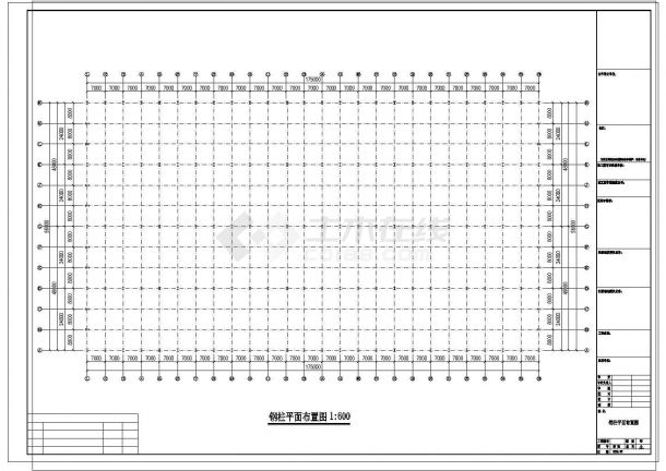 175米x96米.河南郑州钢结构工厂工程CAD施工图-图二
