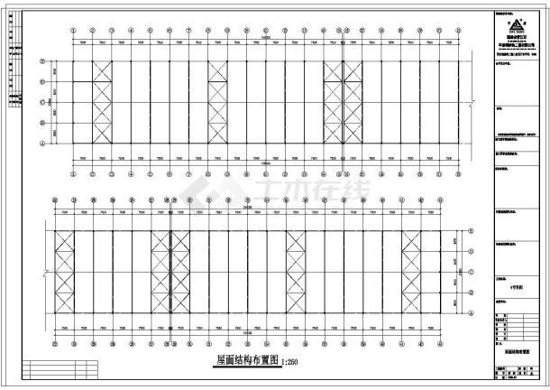 厂房设计_300x36石材钢结构厂房CAD施工图纸-图二