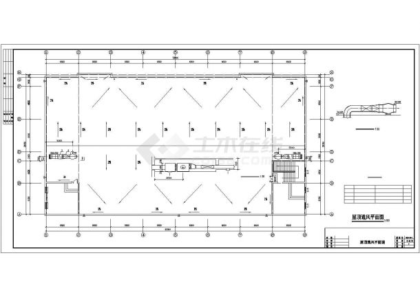 中型商场中心建筑中央空调工程系统设计cad施工图-图一