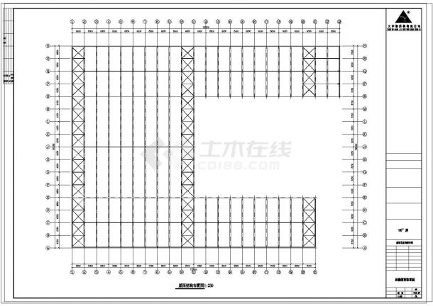 厂房设计_安微晨旺钢结构厂房工程CAD施工图-图二