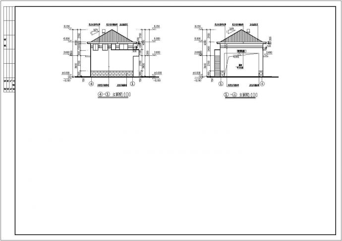 某垃圾站及公厕建筑设计CAD图_图1