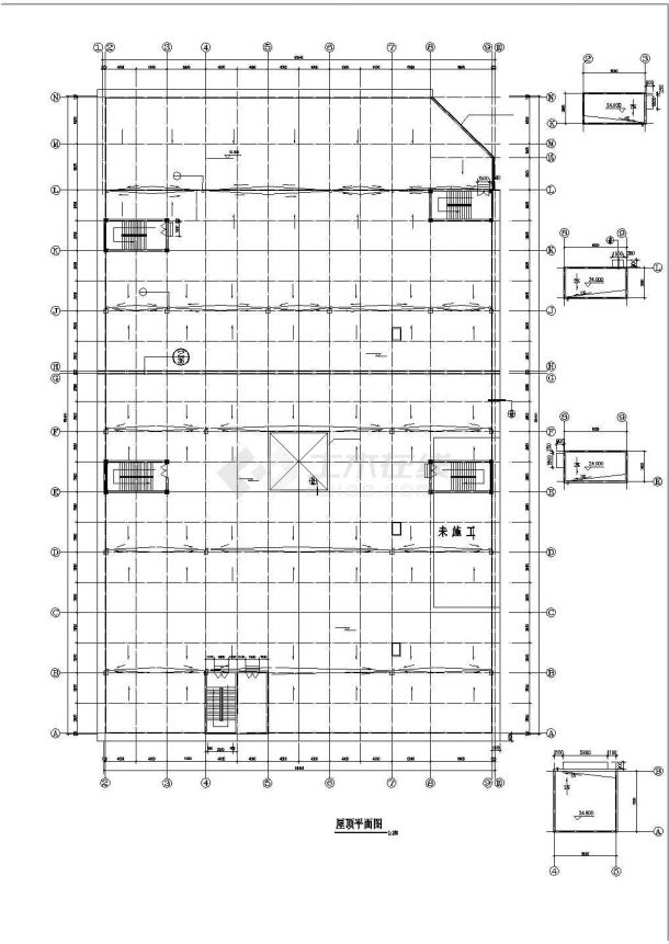 [湖北]某地多层商场建筑空调通风系统设计施工图（风冷模块机组）-图一