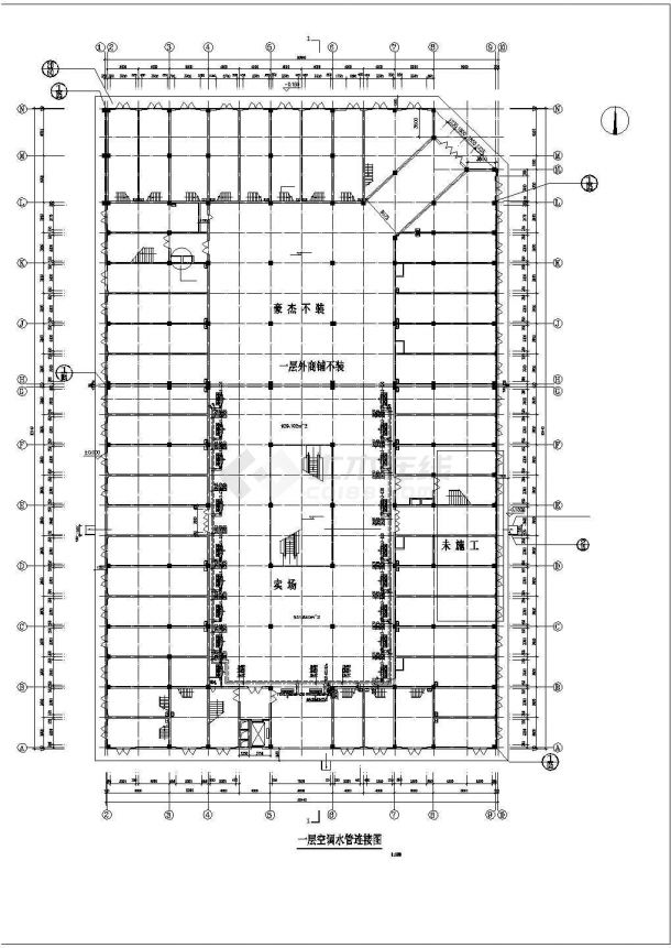[湖北]某地多层商场建筑空调通风系统设计施工图（风冷模块机组）-图二