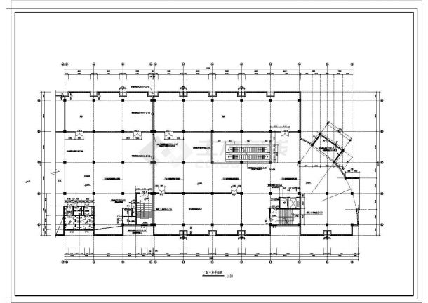 哈尔滨大型商场规划设计建筑施工cad图纸，共十八张-图二