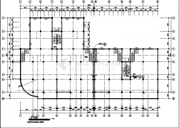 北京三套高层商住楼建筑设计施工cad图纸（含设计说明）-图二
