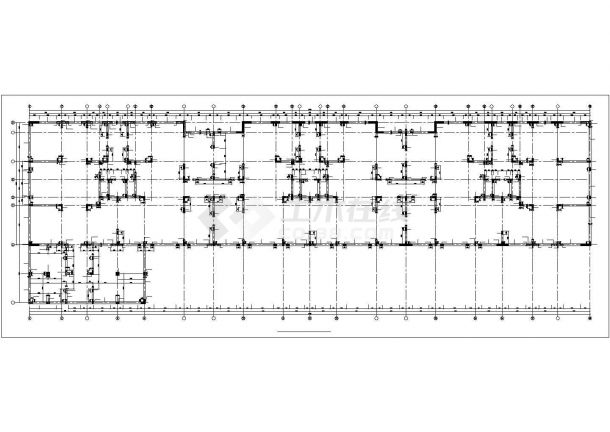 某地10层混凝土结构cad施工设计建筑结构图-图一