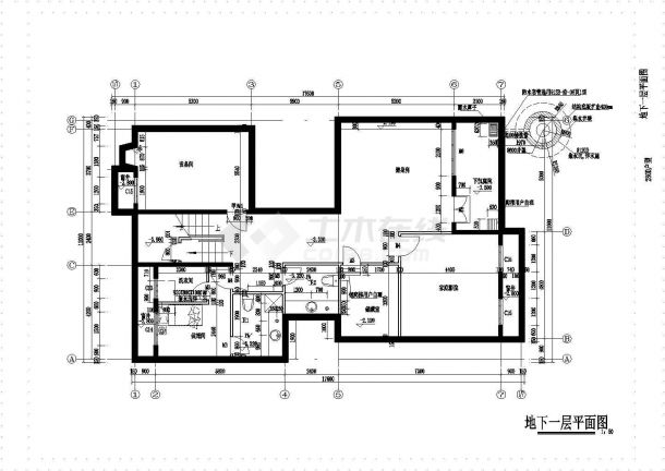某花园小区多层框架结构高档别墅设计cad全套建筑施工图（含5种户型设计）-图一