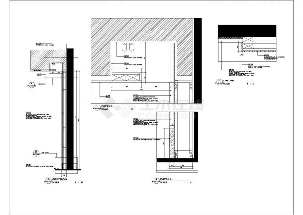 某连锁餐厅施工CAD完整详细设计图纸-图一