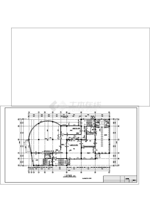 三层别墅建筑结构设计施工图纸-图二