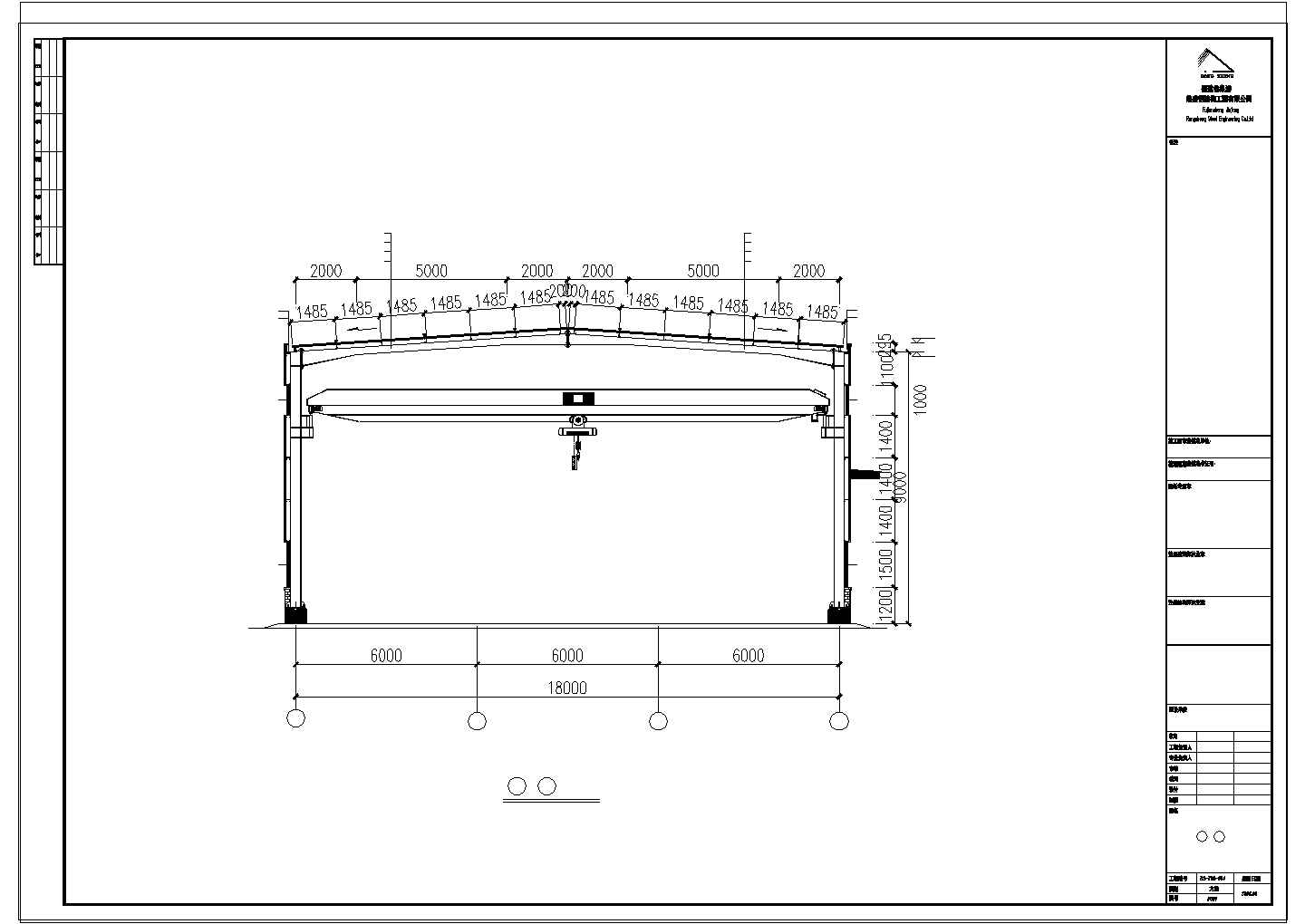 厂房设计_福建某炼油钢结构厂房CAD施工图纸