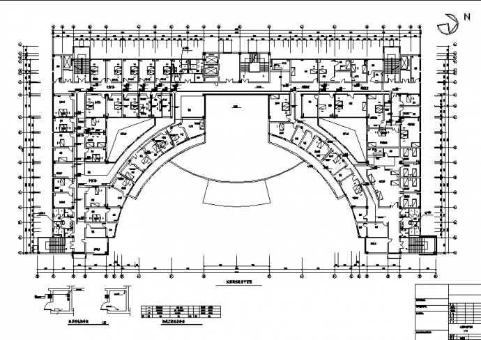 北京市三套医院门诊楼电气系统设计施工cad图纸（含说明）_图1