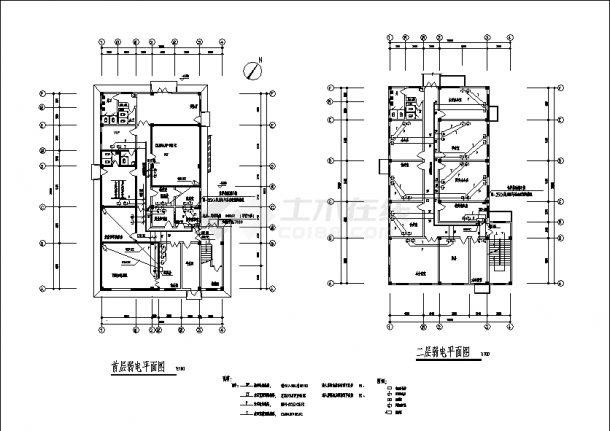 安徽省三套医院门诊楼电气系统设计施工cad图纸（含说明）-图一